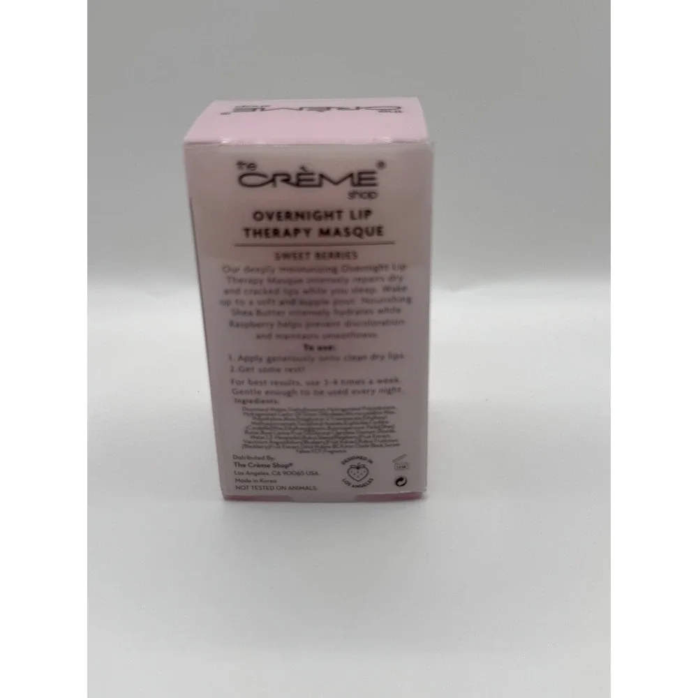 The Crème Shop Overnight Lip Therapy Masque Sweet Berries 20g Korean Lip Mask